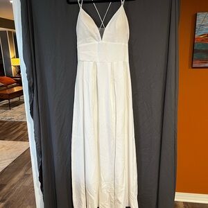 Lot of five white dresses